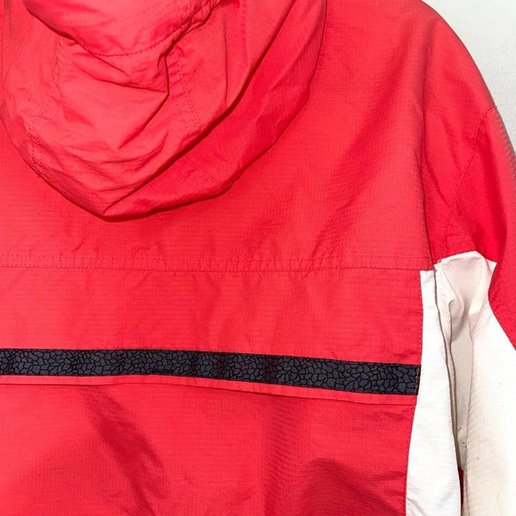 Columbia Peach & White Full Zip Windbreaker Hooded Jacket Medium Women’s - Picture 11 of 16